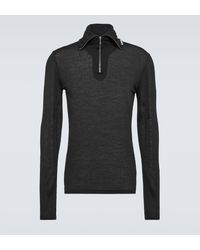 Jil Sander - Logo Jersey Half-zip Sweater - Lyst
