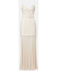 Rebecca Vallance - Bailey Belted Pleated Maxi Dress - Lyst
