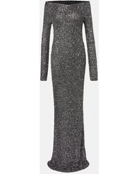 Stella McCartney - Robe Aus Strick Mit Pailletten - Lyst