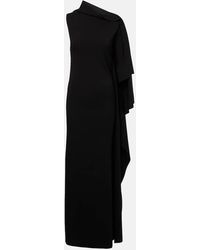 Sportmax - Vestido Largo Asimetrico Drapeado - Lyst