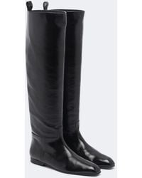 KHAITE - Colt Leather Knee-High Boots - Lyst