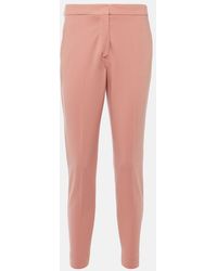 Max Mara - Pegno Cropped Jersey Slim Pants - Lyst