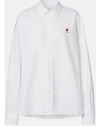 Ami Paris - Ami De Cour Cotton Poplin Shirt - Lyst