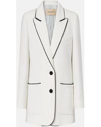 Valentino - Cotton Tweed Jacket - Lyst