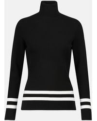 Fusalp - Striped Turtleneck Knit Sweater - Lyst
