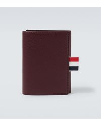Thom Browne - Rwb Stripe Leather Wallet - Lyst