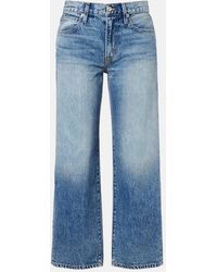 SLVRLAKE Denim - Hunter Cropped Straight Jeans - Lyst