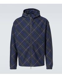 Burberry - Checked Windbreaker Jacket - Lyst