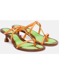 Jacquemus - Pralu 45Mm Leather Sandals - Lyst