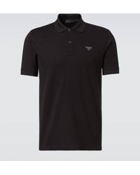 Prada - Polohemd Aus Baumwolle - Lyst