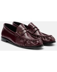 Saint Laurent - Le Loafer Leather Penny Loafers - Lyst