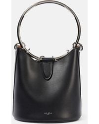 Alaïa - Ring Medium Leather Bucket Bag - Lyst