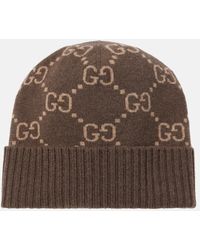 Gucci - Gg Jacquard Cashmere Beanie - Lyst