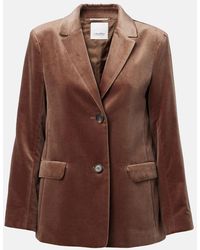 Max Mara - Blazer Agata De Terciopelo De Algodon - Lyst