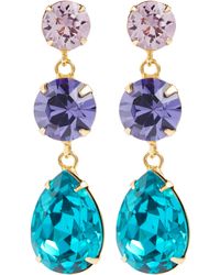 Jennifer Behr Aileen Crystal-embellished Earrings - Multicolour