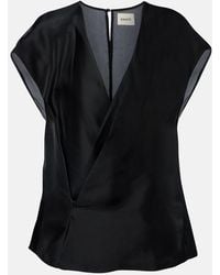 KHAITE - Mer Silk Top - Lyst