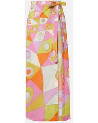 PUCCI - Orchidee Cotton Beach Cover-Up - Lyst