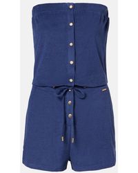 Melissa Odabash - Naomi Cotton-Blend Terry Romper - Lyst