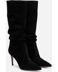 Gianvito Rossi - Hansen 85 Suede Knee-High Boots - Lyst