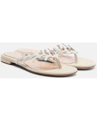 Gianvito Rossi - Paros Leather Thong Sandals - Lyst