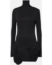 Magda Butrym - Ruched Silk-Blend Minidress - Lyst
