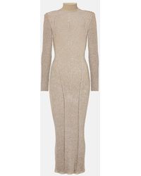 Self-Portrait - Lame Maxi Dress - Lyst