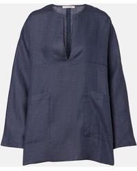Asceno - Oversized Linen Top - Lyst