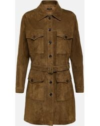Tom Ford - Suede Coat - Lyst