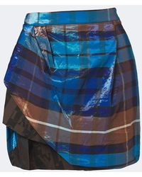 Vivienne Westwood - Zora Draped Plaid Miniskirt - Lyst