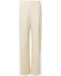 FFORME - Larissa High-Rise Wool-Blend Wide-Leg Pants - Lyst