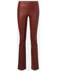 Stouls - Jp Long Leather Flared Pants - Lyst