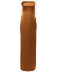 Galvan London - Satin Bustier Gown - Lyst