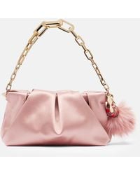 Christian Louboutin - Eva Small Crepe Satin Clutch - Lyst