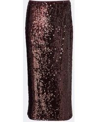 Jonathan Simkhai - Nikki Sequined Midi Skirt - Lyst