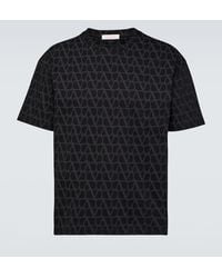 Valentino - T-Shirt Toile Iconographe aus Baumwoll-Jersey - Lyst