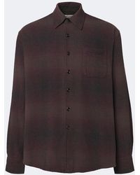 Our Legacy - Above Checked Cotton-Blend Shirt - Lyst