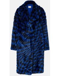 Diane von Furstenberg - Printed Faux Fur Coat - Lyst