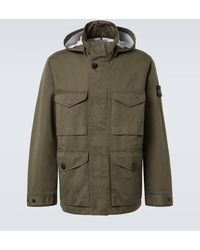 Stone Island - Raso Gommato 3L Cotton Jacket - Lyst