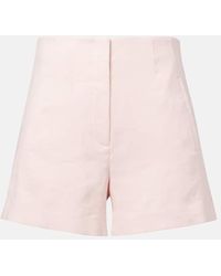 Veronica Beard - Shorts Jazmin En Mezcla De Lino De Tiro Alto - Lyst