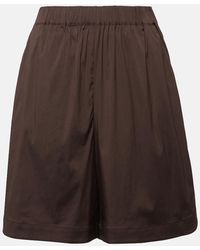 Max Mara - Oliveto Cotton-blend Shorts - Lyst