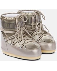 Moon Boot - Icon Low Glance Satin Snow Boots - Lyst