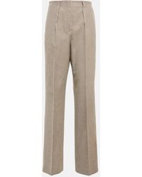 Fendi - Houndstooth High-rise Straight Pants - Lyst