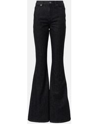 Self-Portrait - High-Rise Flared Jeans - Lyst