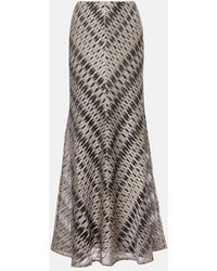 Missoni - Open-Knit Lame Maxi Skirt - Lyst