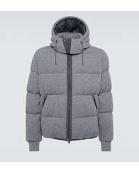 ZEGNA - Ribbed-Knit Cashmere-Blend Down Jacket - Lyst