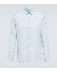 Orlebar Brown - Giles Linen Shirt - Lyst