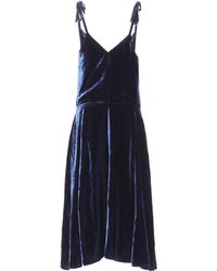 Golden Goose Deluxe Brand Kleid Tosca aus Samt - Blau