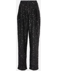 Isabel Marant - Aras Sequined Wide-Leg Pants - Lyst
