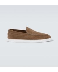 Christian Louboutin - Slip-Ons Varsiboat Aus Veloursleder - Lyst
