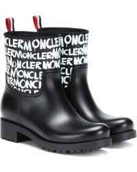 ginette knit cuff leather rain boot
